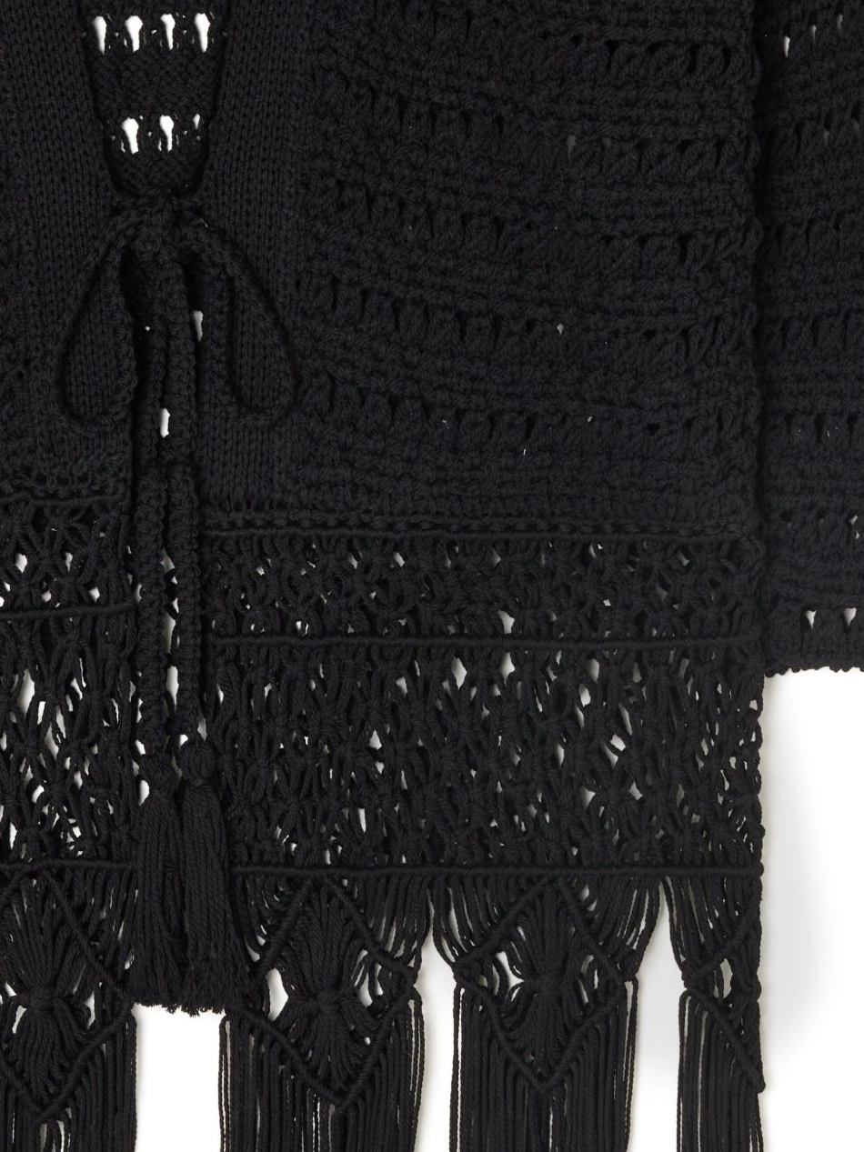 Affordable fringed Alanui cardigan Letter Love India To Women 0716